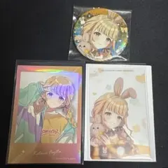 学マス　藤田ことね　GIGO缶バッジ　特典　ステッカー