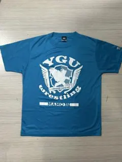 山梨学院大学 レスリング部 Tシャツ ブルー L