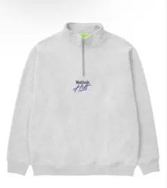HUF グレー ジップアップ 刺繍　M （完売品）
