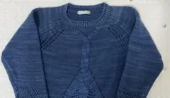 【激安オークション】DAMA collection 綿 100% 青 セーター