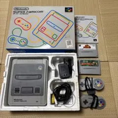 スーパーファミコン本体一式　& ソフト2本セット(ドンキーコング、万里の長城)