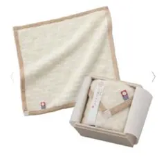 【新品】今治謹製 千歳はんかち タオルハンカチ（七宝・イエロー / 箱なし発送）のサムネイル