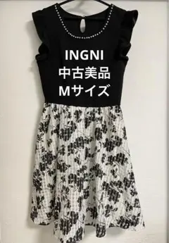 INGNI 花柄切替ワンピース