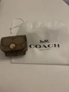 コーチ　AirPods Pro ケース　シグネチャー　ほぼ新品
