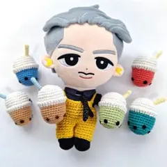 タピオカミルクティ 編みぐるみ チルぬい用