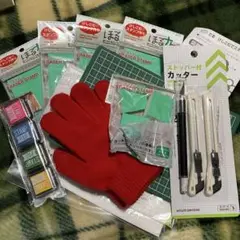 消しゴムスタンプはんこ　セットと道具一式