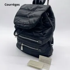 美品 クレージュ Courrèges リュックサック 黒 - メルカリ