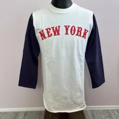 ジョーマッコイNEW YORK プリント 七分袖カットソー