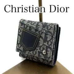 Christian Dior トロッター 二つ折り財布　キャンバス×レザーのサムネイル