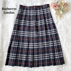 BURBERRY LONDON スカート ノバチェック ベルト フレア プリーツ