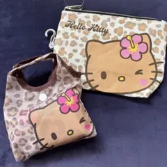 ハローキティ エコバッグ ポーチ 2点セット