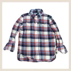 【Gap Kids】キッズ カジュアルシャツ チェック総柄XS 4〜5 110㎝