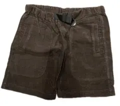 MEI コーデュロイ ダークブラウン ショートパンツ