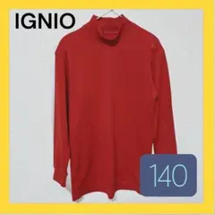 IGNIO ハイネック アンダーシャツ 140 野球 少年団 赤 長袖