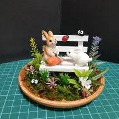 梅雨♪どんぐりアート うさぎ オブジェ ハンドメイド - メルカリ