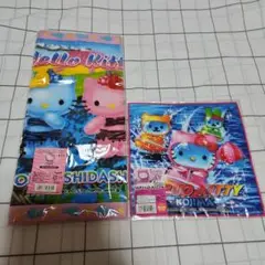 ハローキティご当地タオルハンカチ【希少柄】タオルハンカチ鬼柄キティボートレーサー