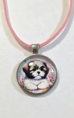 シーズーネックレス　シーズーペンダント　犬　　シーズーキーホルダー