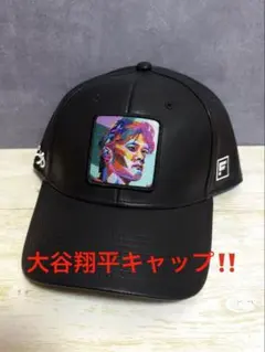 激レア‼️SHOHEI OHTANI Leather Snapback キャップ
