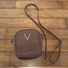 SAC'S BAR Vロゴ ショルダーバッグ ブラウン
