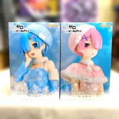 Re:ゼロ ぬーどるストッパーフィギュア レム ラム スノープリンセス 2種