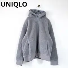 『UNIQLO』ユニクロ(XL)パーカー フーディー ボア フリース