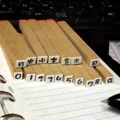【曜日&数字スタンプ】数字スタンプ　はんこ　スケジュール　カレンダー　数字　曜日