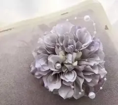 大人気！ 再販10以上！エンジィルパープ コサージュ