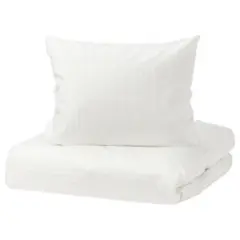 IKEA 掛け布団カバー＆枕カバー 白　ホワイト　ナットヤスミン