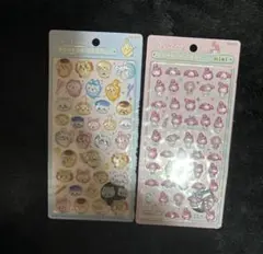 m*a様 ちいかわ　みんなポーズ　ボンボンドロップシール　 サンリオミニマイメロ