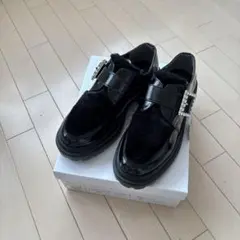 PECHINCHARファービジューバックルローファー☆24.5㎝現行品☆送料込