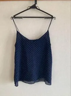 ネイビー 水玉模様 キャミソール H&M