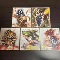 BANDAI ドラゴンボール色紙ART RAGING 5枚セット