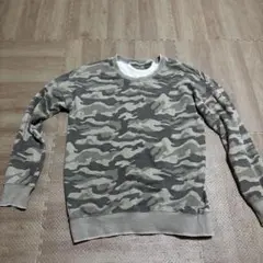 カモフラージュ 長袖クルーネックカットソー