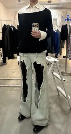 Y's 90s 00s Yohji Yamamoto ハイネック リブニット Y's 90s 00s Yohji Yamamoto ハイネック リブニット - メルカリ