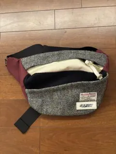 ハリスツイード✖️55diesel ボディバッグ ボルドー