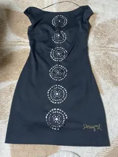 Desigual ブラック ノースリーブ ワンピース