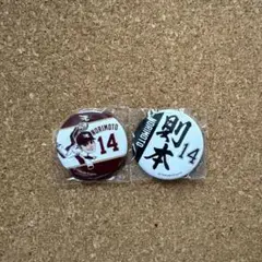 東北楽天ゴールデンイーグルス 缶バッジ2点セット 則本選手背番号 14
