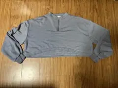 12.14 ハーフジップ クロップドスウェット Mサイズ