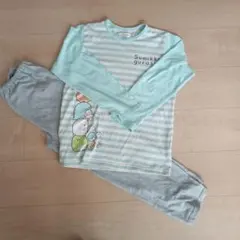 すみっコぐらし 長袖パジャマ ミントグリーン140