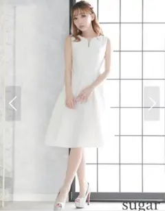 美品 ERUKEI ホワイト ドレス ワンピース S