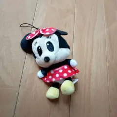 ミニーちゃん ぬいぐるみ　紐付きストラップ