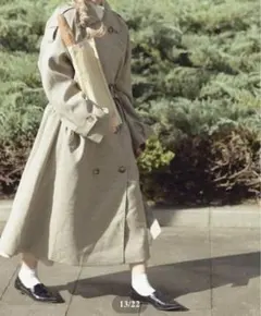 le.ema marron check coat