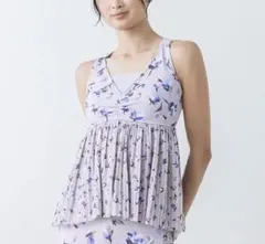 SUKALA ローズプリントプリーツタンクトップ