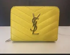 SAINT LAURENT 선 로랑 2 접는 지갑 옐로우