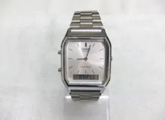 CASIO カシオ レトロ アナデジ 腕時計 シルバー ヴィンテージ