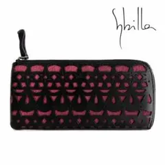 Sybillaシビラカットアウトデザイン長財布 正規品 ワインレッド✖️ブラックのサムネイル