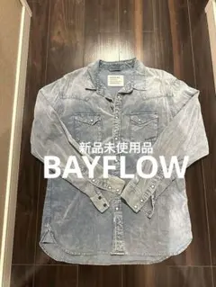 新品未使用　BAYFLOW ベイフロー　淡いブルー デニムシャツ 長袖