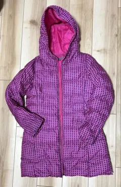 UNIQLOフード付きピンクダウンコート140