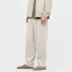 ユニクロ UNIQLO U フレンチリブパンツ ワイドパンツ S