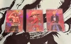 ワンピースカード　レッドコミパラ　ルフィ　サボ　エース　観賞用のサムネイル